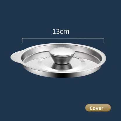 304 Stainless Steel Frying Pan ? Deep Oil Pan for Induction Cooker with Splash Prevention