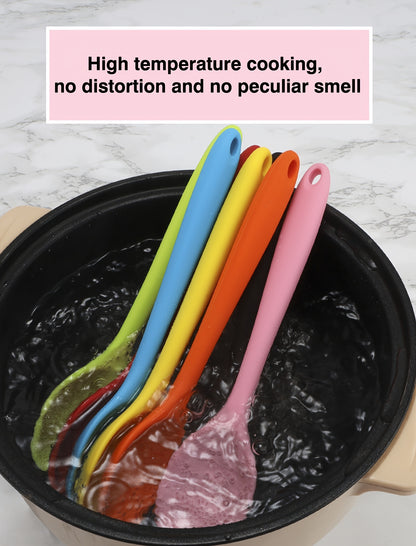1pc Premium Silicone Spoon - Ladles for Cooking, Mixing, Serving, and Salad Preparation - Heat Resistant, Non-Stick, and Easy to Clean Kitchen Essential