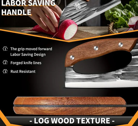 Hand-Forged Bone Cutter Knife – Lightweight Dual-Use Slicer, High Carbon Stainless Steel