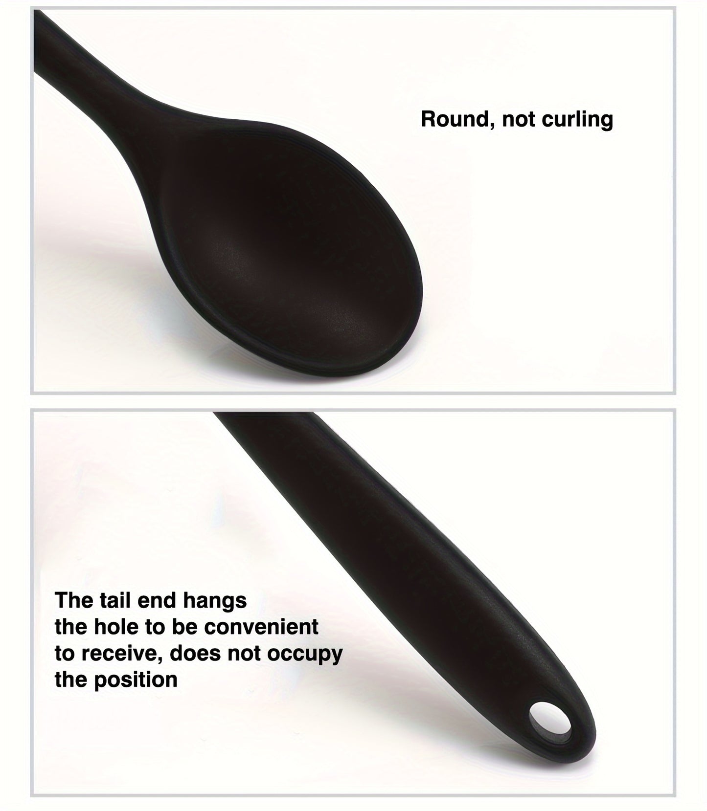 1pc Premium Silicone Spoon - Ladles for Cooking, Mixing, Serving, and Salad Preparation - Heat Resistant, Non-Stick, and Easy to Clean Kitchen Essential