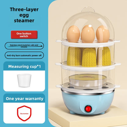Automatic Egg Cooker 350W Multifunctional Steamer for Quick Breakfasts