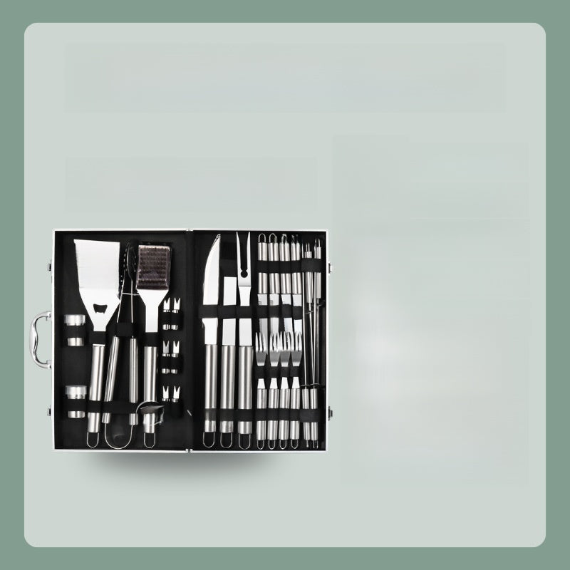 Stainless Steel Cutlery Set with Aluminum Case ? Portable Multi-Piece Outdoor & Camping Utensils