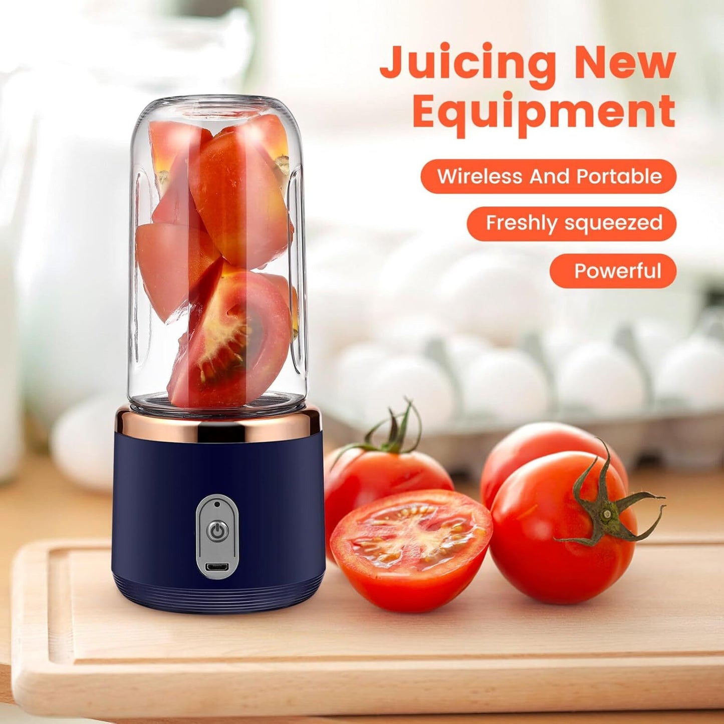 Rechargeable Portable Blender – Electric Smoothie & Fruit Juice Maker