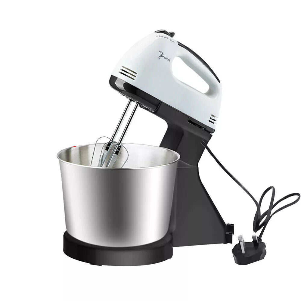 7-Speed Electric Stand Mixer – Food Mixer with Bowl, Beaters & Dough Hooks
