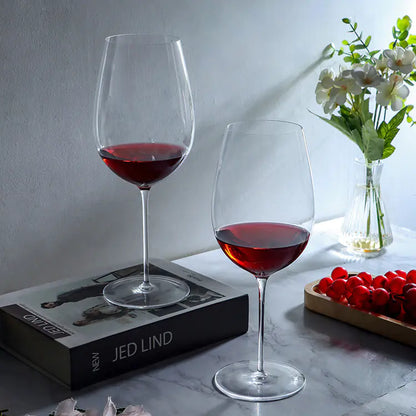 Slim Crystal Glass Wine Goblet for Hotels and Events