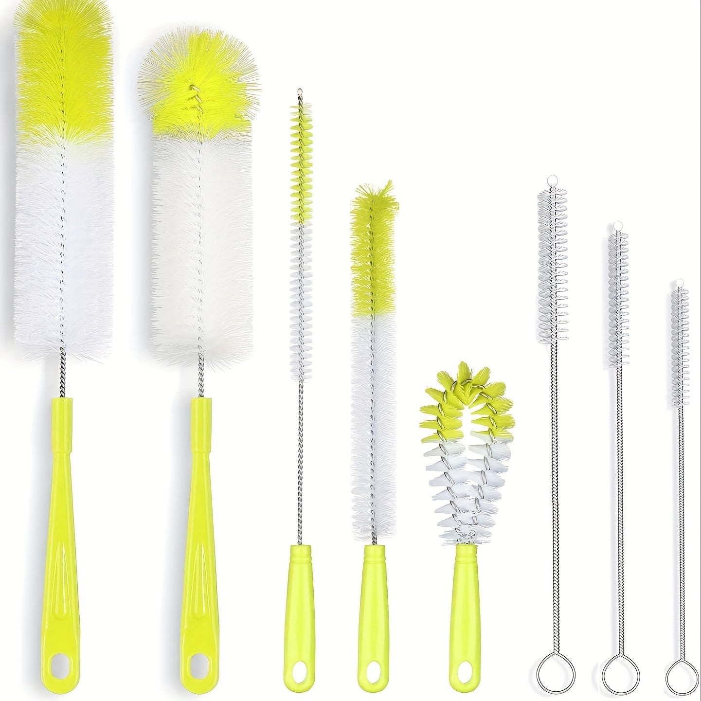 8pcs/set, Cup Brush, Long Handle Bottle Cleaning Brush, Straw Brush, Tea Stain Removal Brush, No Dead Corner, Multipurpose Kitchen Cleaning Brush, For Water Bottle, Tea Cup, Groove, Cleaning Supplies, Cleaning Tool, Christmas