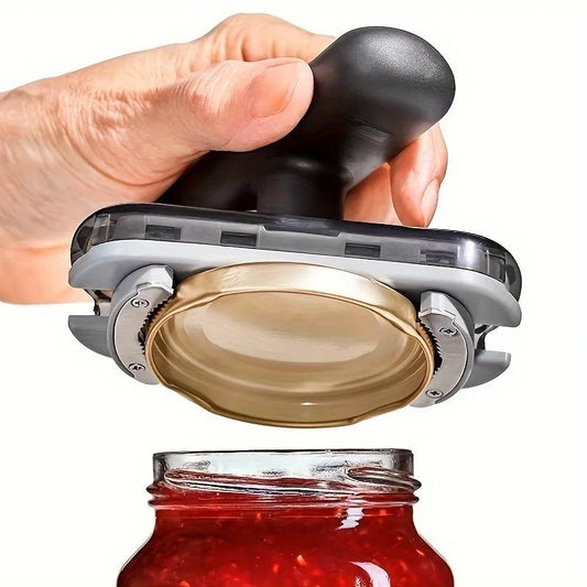 Multi-Function Jar Opener - Easy Grip Bottle & Lid Opener Tool for Kitchen, Non-Slip Design