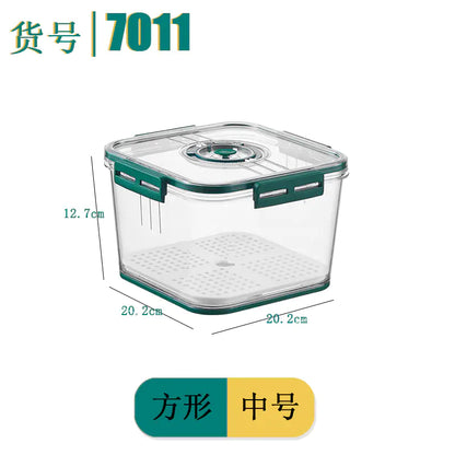 Square PET Freezer Storage Box Set for Kitchen