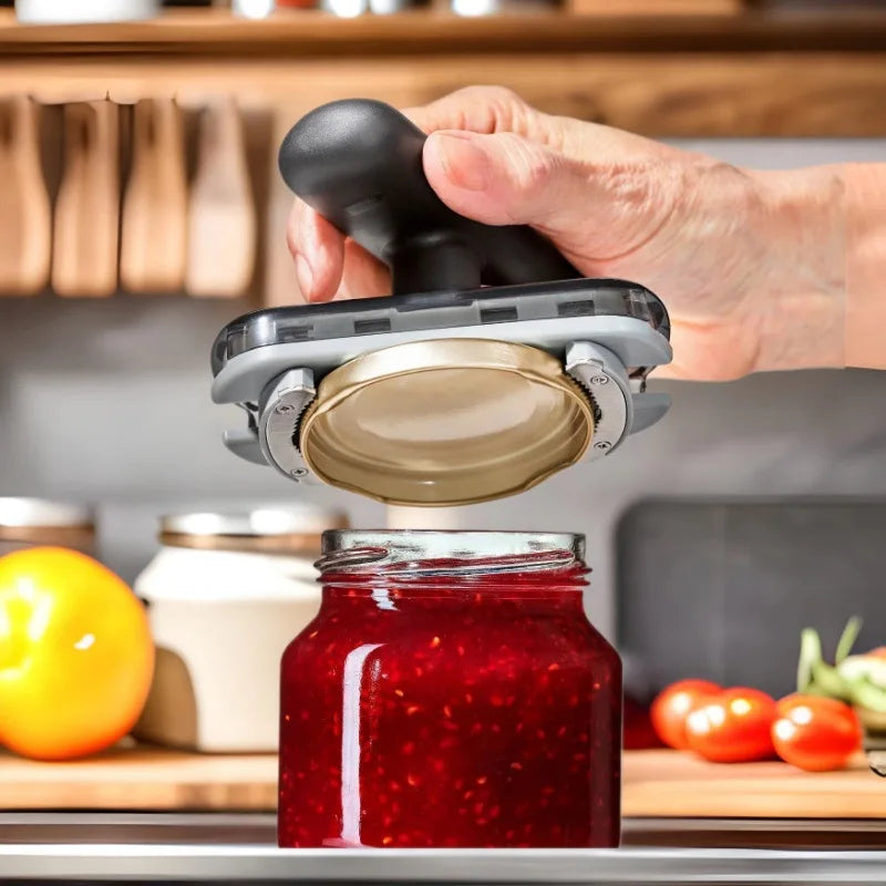 Multi-Function Jar Opener - Easy Grip Bottle & Lid Opener Tool for Kitchen, Non-Slip Design
