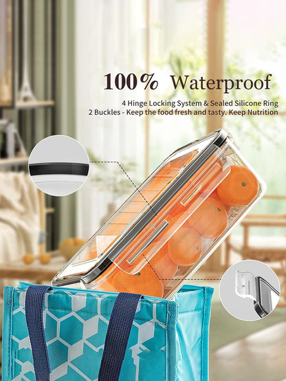 24-Piece Refrigerator Food Storage Jar Set – Airtight, Microwaveable & Transparent