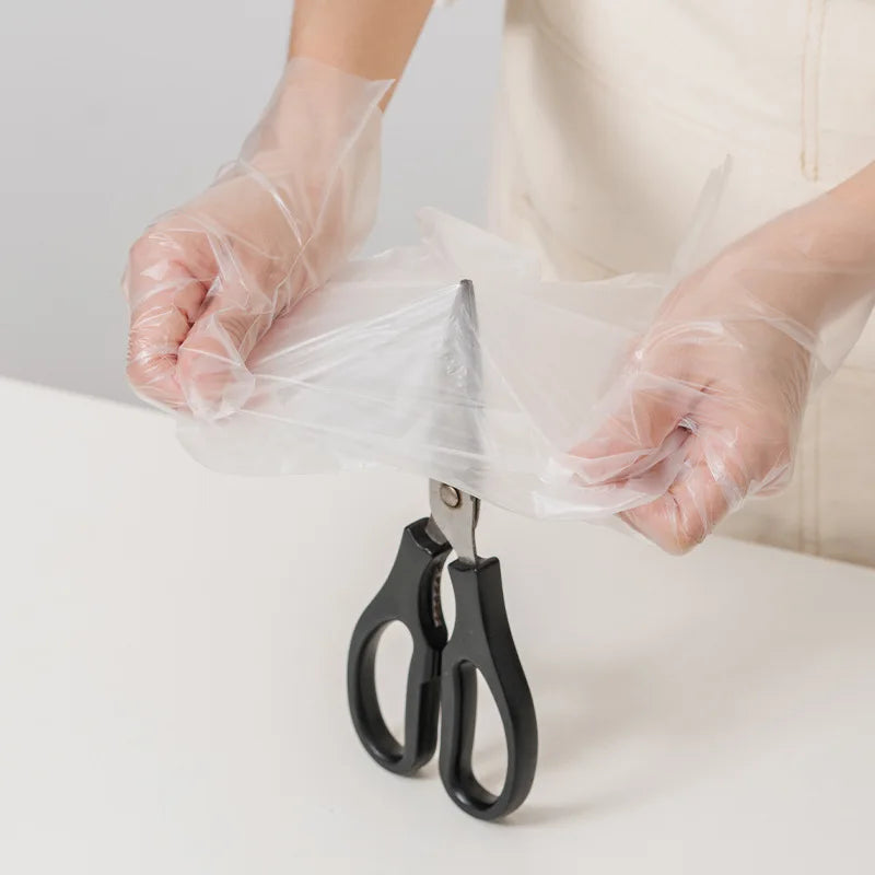 Heavy-Duty TPE Gloves - Food Grade, Latex-Free, Disposable, Multipurpose for Kitchen, Cleaning, Crafts (universal size）