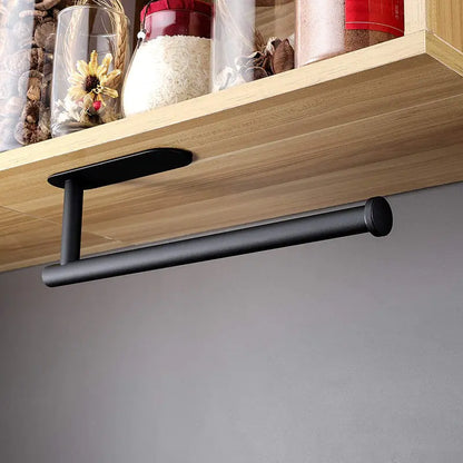 Black 304 Stainless Steel Cabinet Paper Towel Rack