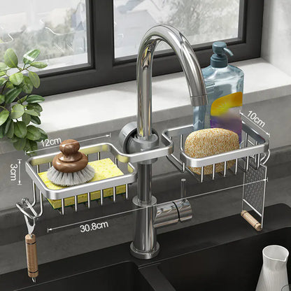 Multifunctional Kitchen Faucet Storage Rack