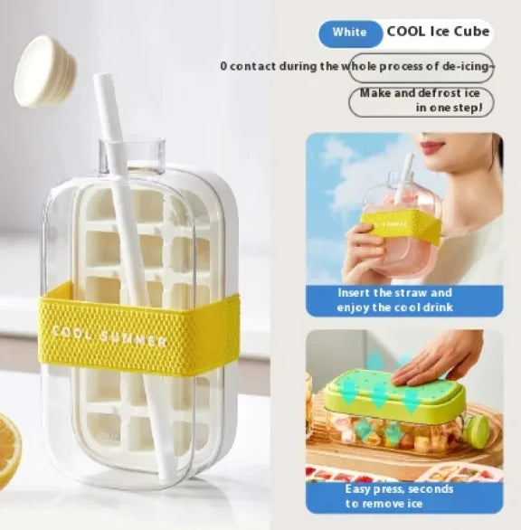 Instant Ice Maker & Cooling Cup with Straw