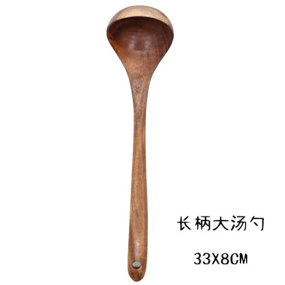 Japanese Non-Stick Wooden Spatula and Spoon Set