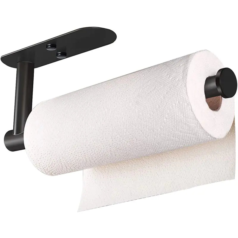 Black 304 Stainless Steel Cabinet Paper Towel Rack