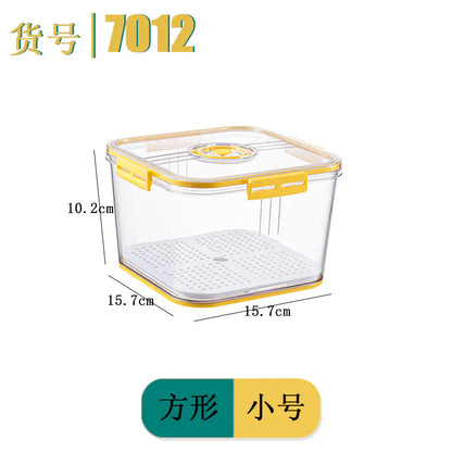 Square PET Freezer Storage Box Set for Kitchen