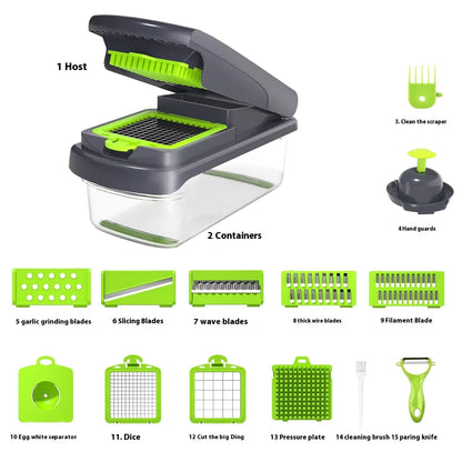 15-in-1 Multi-Function Vegetable Chopper