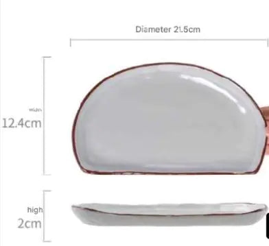 Minimalist Creative Ceramic Snack Platter – Modern Home Serving Tray