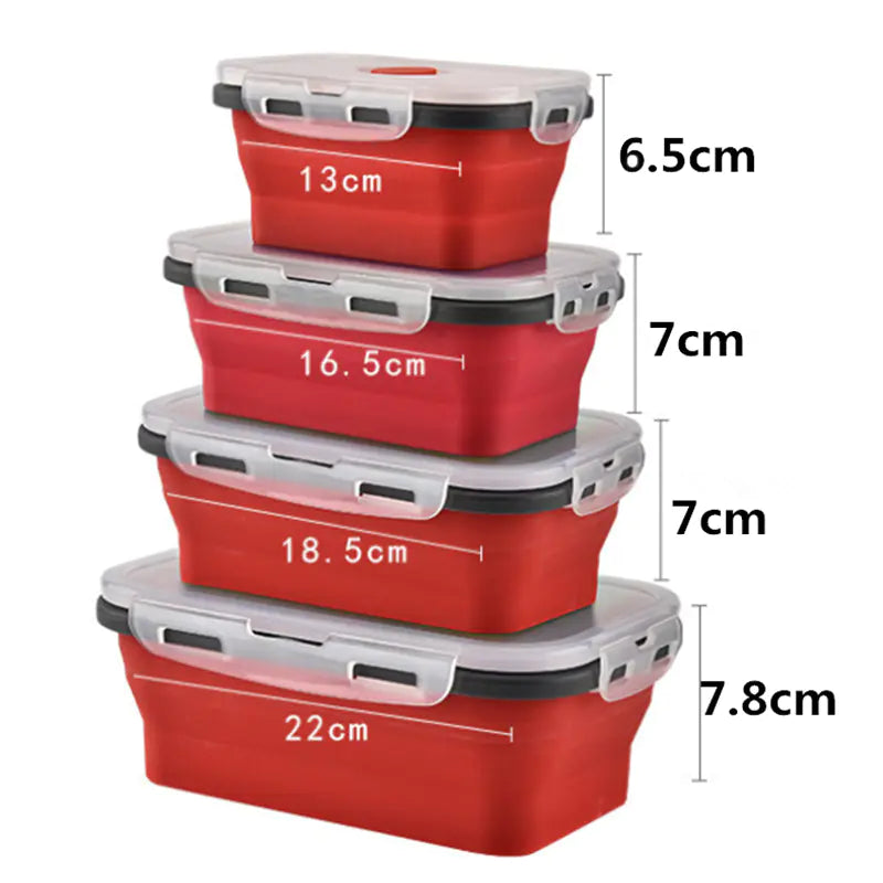 Square Silicone Folding Storage Box