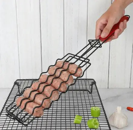 Hot Dog Grill Wooden Handle