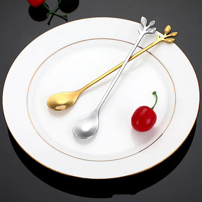 Creative Leaf Stainless Steel Dessert Spoon