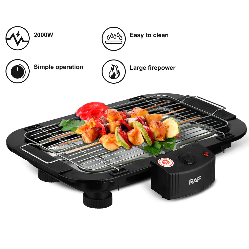 Electric BBQ Grill for Home & Outdoor Cooking