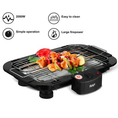 Electric BBQ Grill for Home & Outdoor Cooking