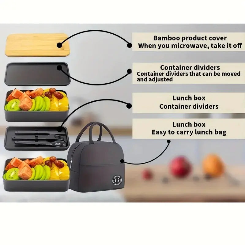 Double-Layer Japanese Lunch Box