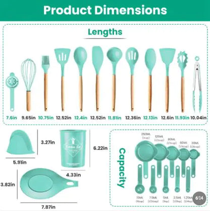 35 Piece Kitchen Cooking Utensil Set