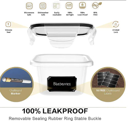 12-Piece Food Storage Container Set