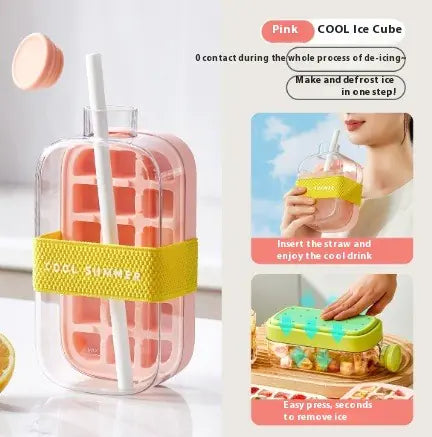 Instant Ice Maker & Cooling Cup with Straw