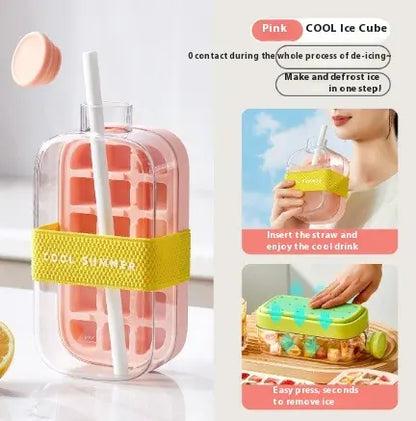 Instant Ice Maker & Cooling Cup with Straw