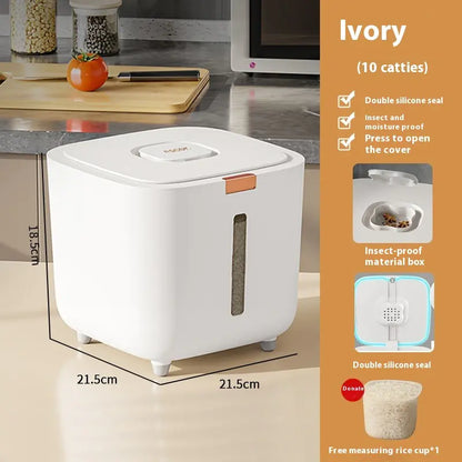 Sealed Rice Storage Container - Insect-Proof, Moisture-Proof, Food Grade