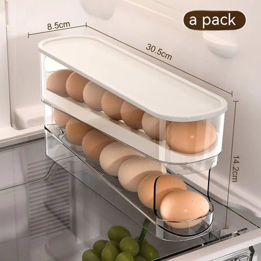 Double-Layer Slide Egg Storage Box