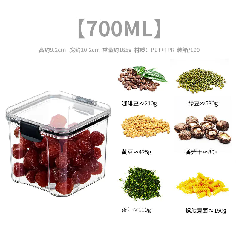 Food-Grade Plastic Sealing Jar for Snacks and Storage