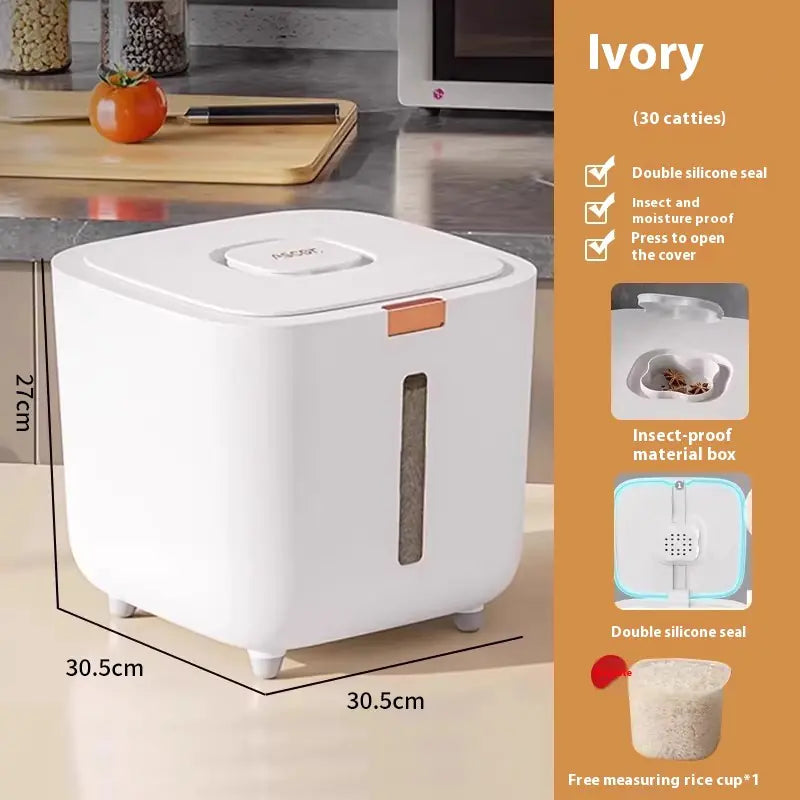 Sealed Rice Storage Container - Insect-Proof, Moisture-Proof, Food Grade
