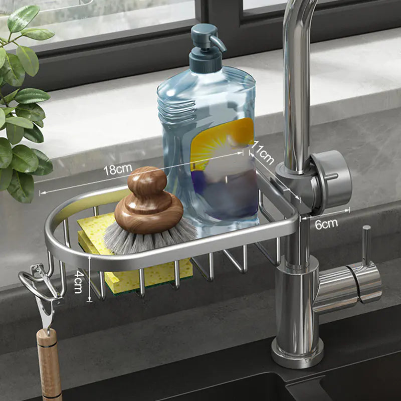 Multifunctional Kitchen Faucet Storage Rack