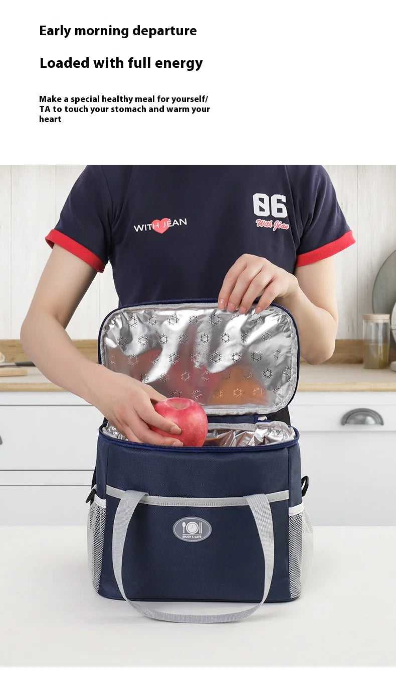 Thickened Waterproof Lunch Bag – Insulated, Leak-Proof, Reusable Lunch Tote for Work, School & Travel