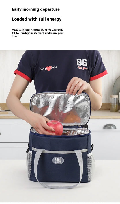 Thickened Waterproof Lunch Bag – Insulated, Leak-Proof, Reusable Lunch Tote for Work, School & Travel