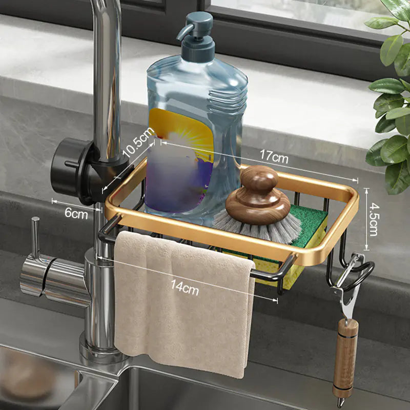 Multifunctional Kitchen Faucet Storage Rack
