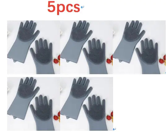 Silicone Cleaning & Dishwashing Gloves