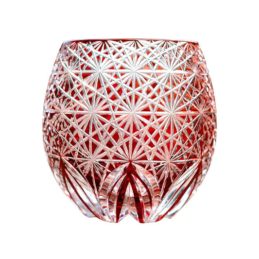 Japanese Hand Carved Crystal Glass