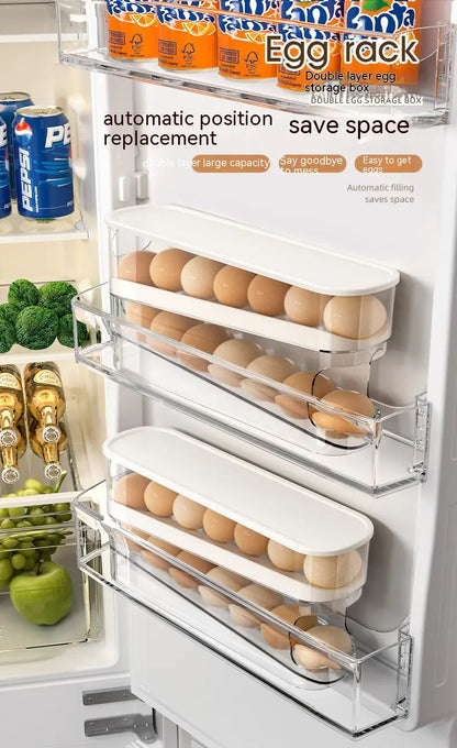 Double-Layer Slide Egg Storage Box