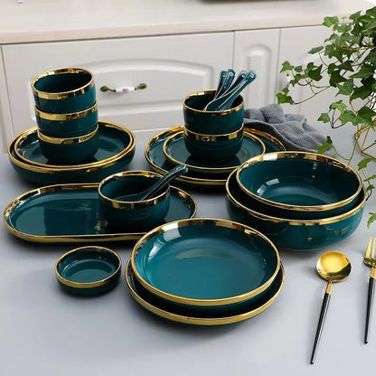 Nordic Ceramic Dishware Set 9PCS