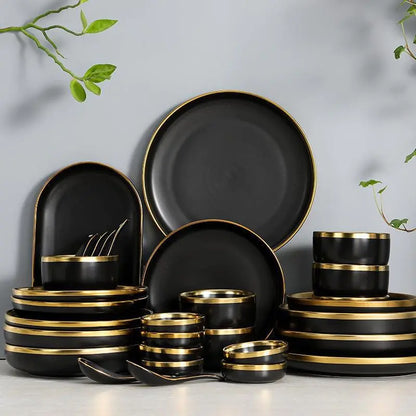 Nordic Ceramic Dishware Set 9PCS