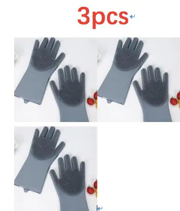 Silicone Cleaning & Dishwashing Gloves