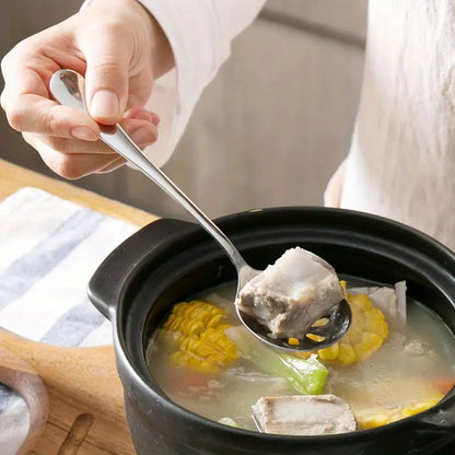 3/6pcs Stainless Steel Serving Spoons for Dining