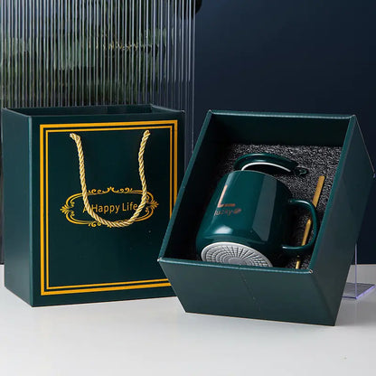 Constant Temperature Ceramic Mug Set Gift Box