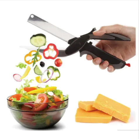 2-in-1 Knife & Kitchen Shears | Multi-Function Cutting Tool